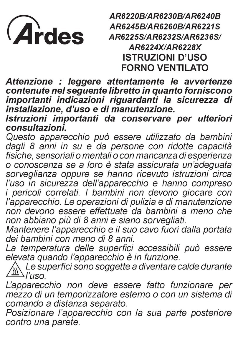 ARDES AR6220B Instructions for use