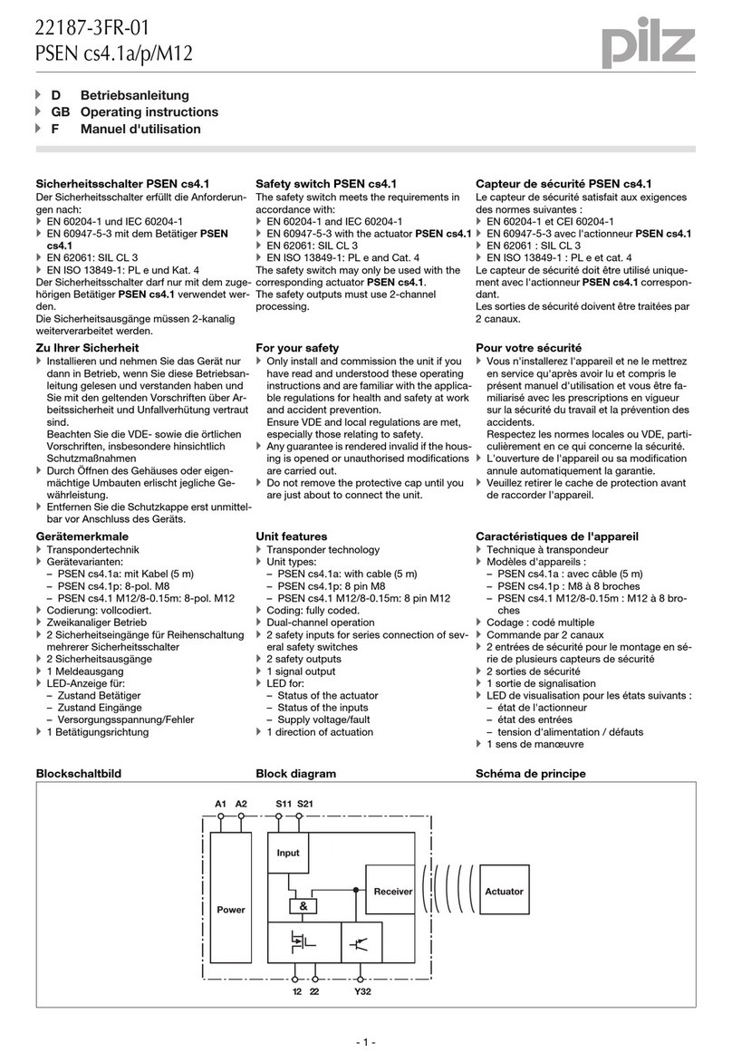 Pilz PSEN cs4.1a/p/M12 User manual