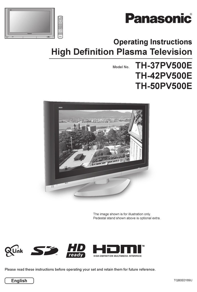 Panasonic TH42PV500EY operating instructions