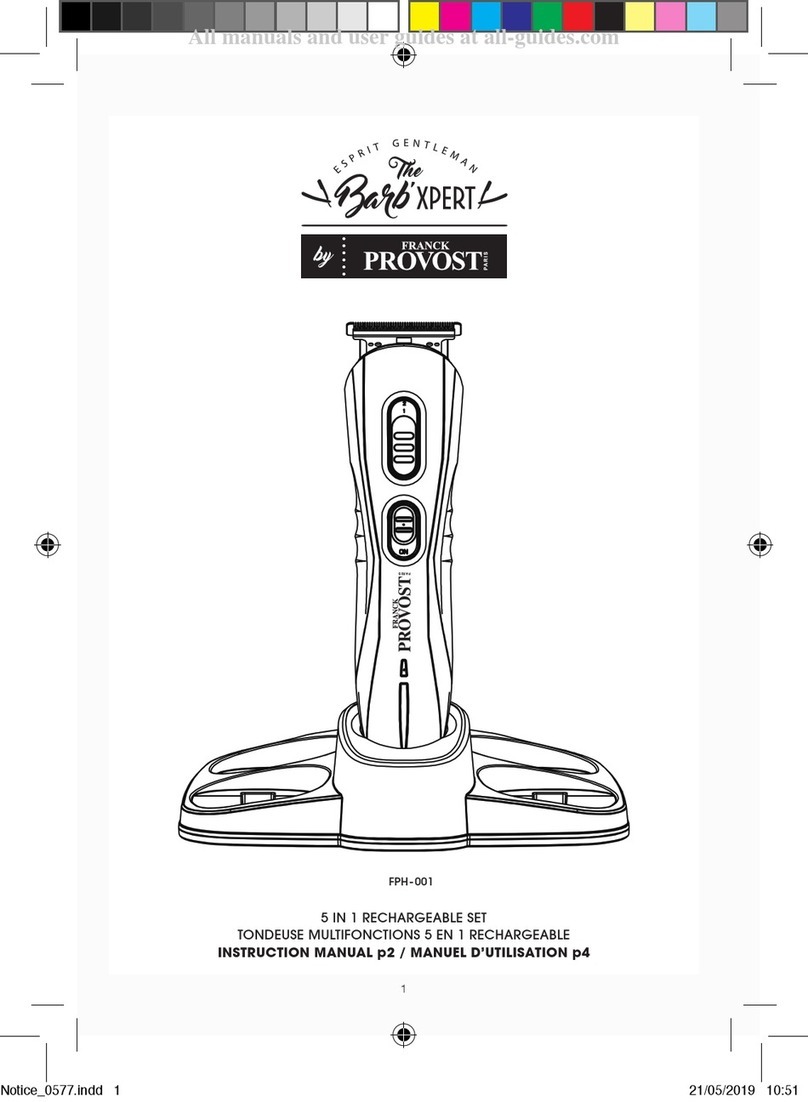FRANCK PROVOST The Barb'xpert FPH-001 instruction manual