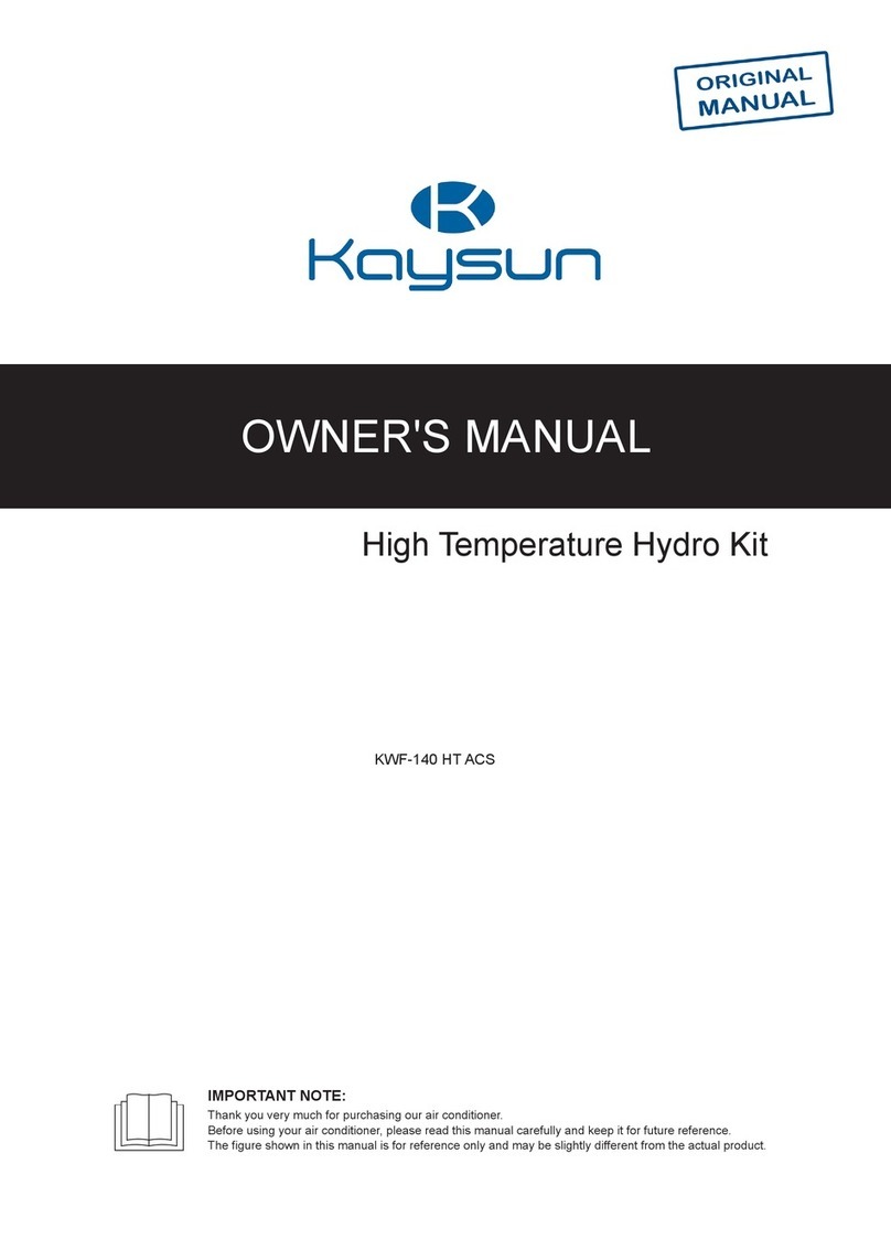 Kaysun KWF-140 HT ACS owner's manual