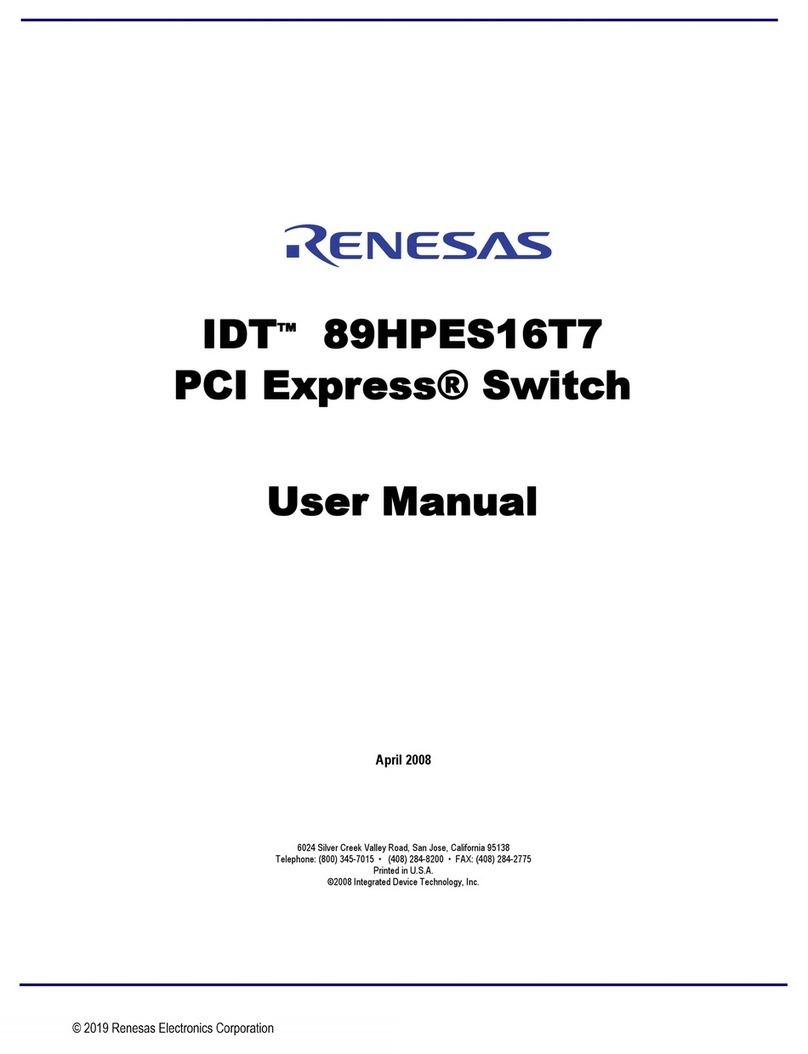 Renesas IDT 89HPES16T7 User manual