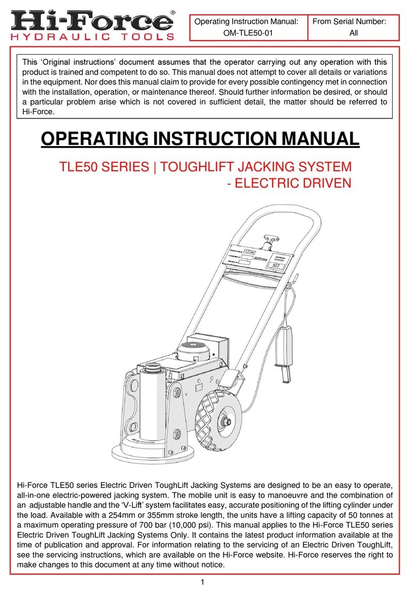 Hi-Force TLE50 Series Instruction Manual