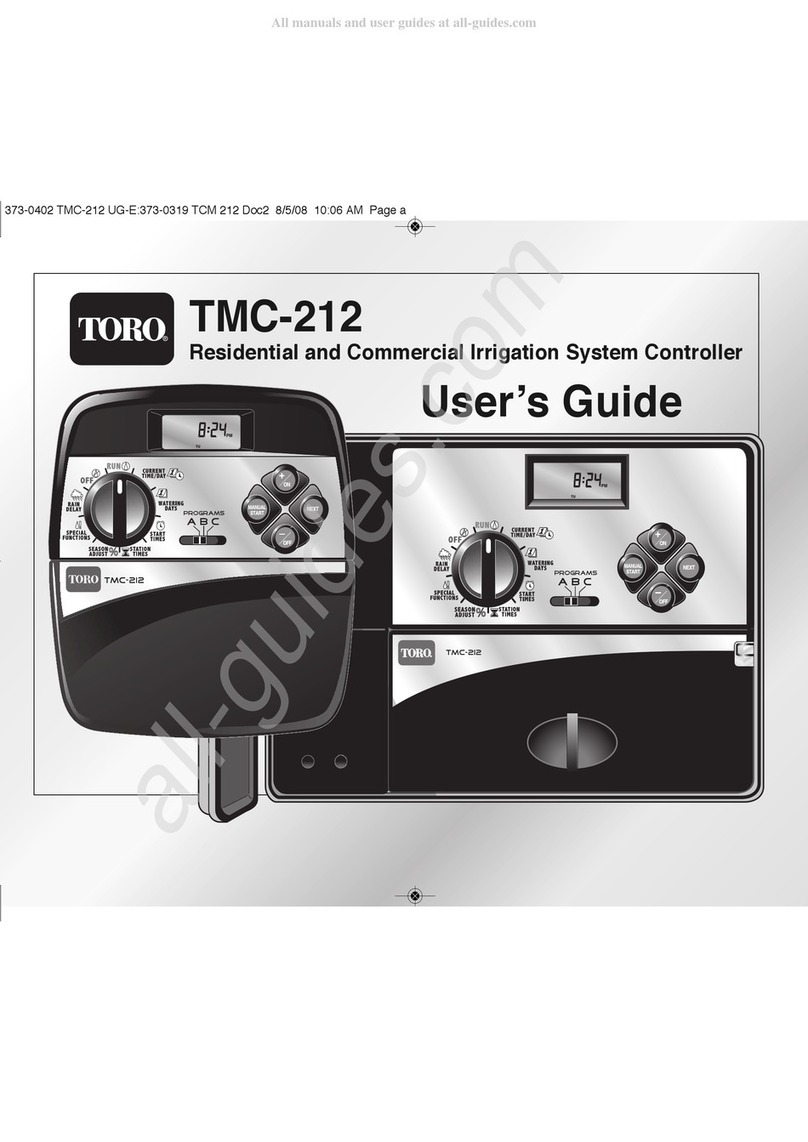 Toro TCM-212 User manual Toro TCM-212 User manual