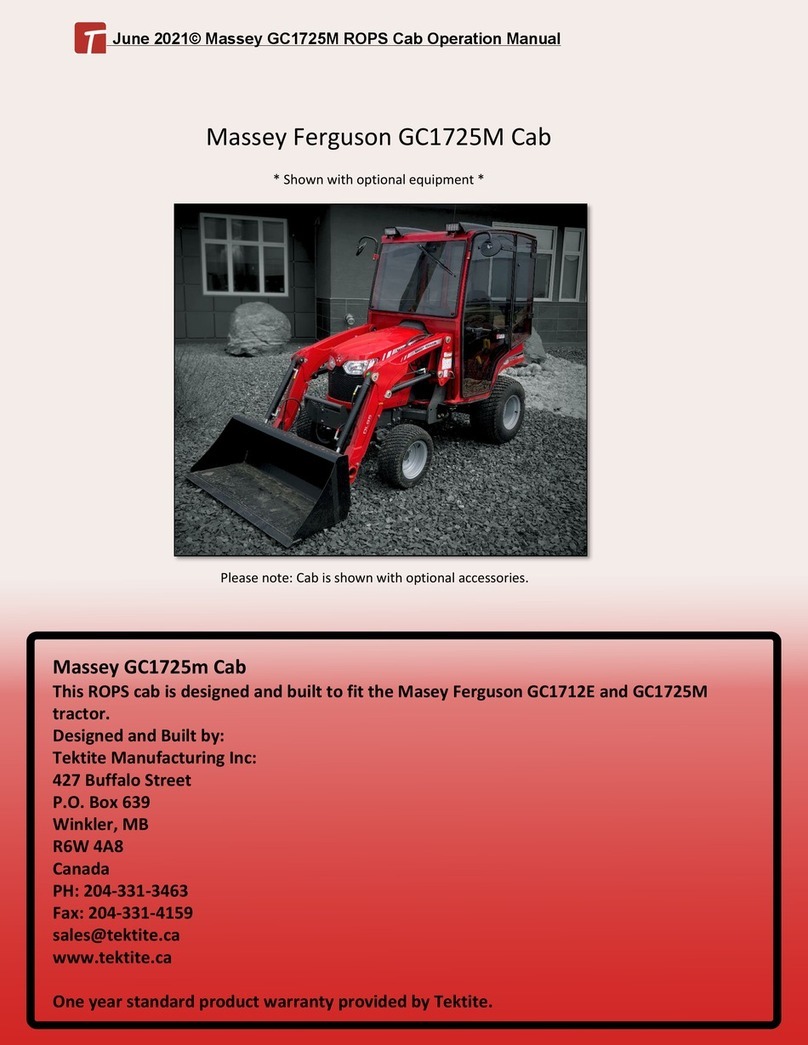 Massey Ferguson GC1725M Operation manual