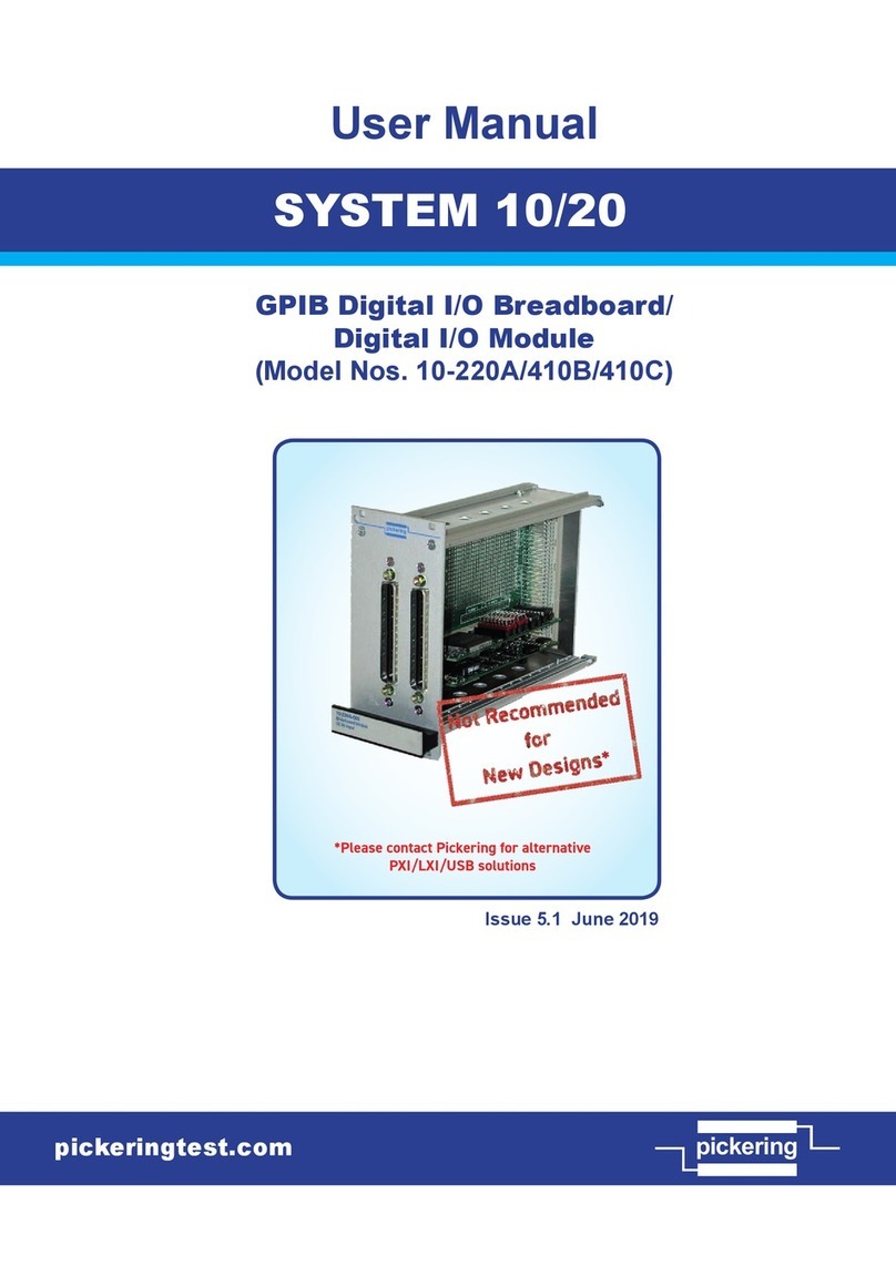 Pickering SYSTEM 10 user manual