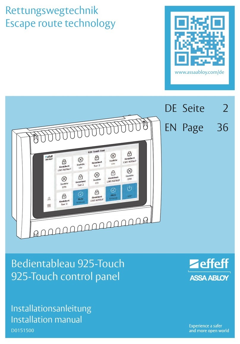 Assa Abloy effeff 925 User manual