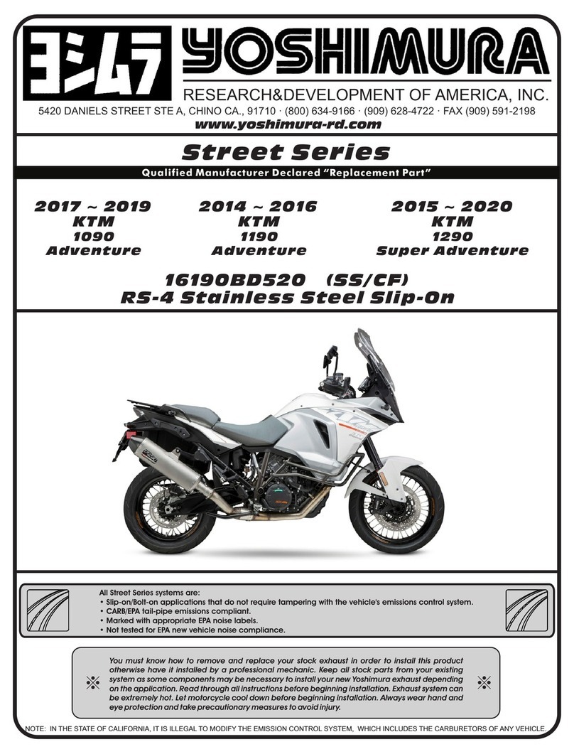 Yoshimura Street 16190BD520 User manual