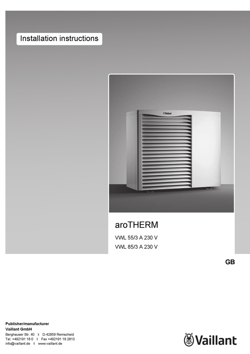 Vaillant aroTHERM VWL 55/3 A 230 V User manual