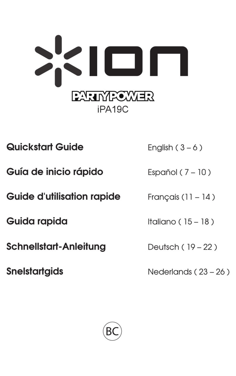 ION PARTY POWER iPA19C quick start guide