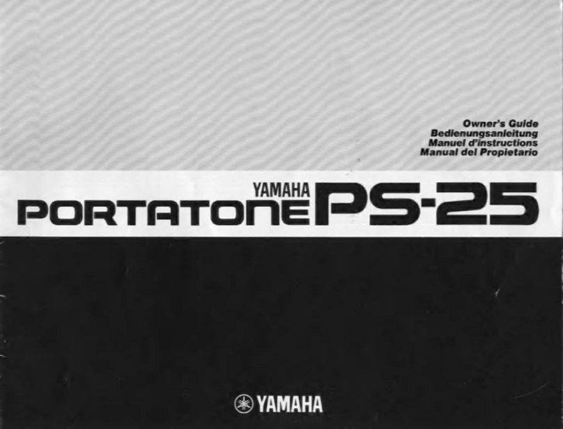 Yamaha Portatone PS-25 owner's guide