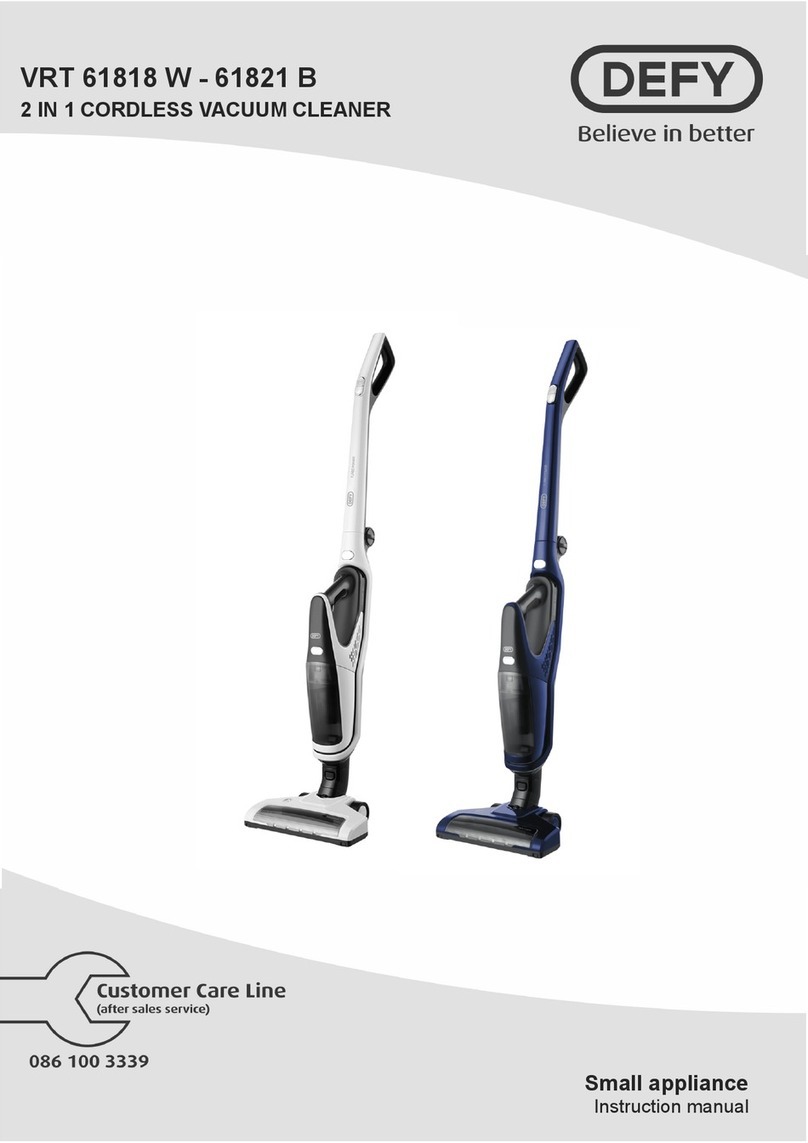 Defy VRT 61818 W instruction manual