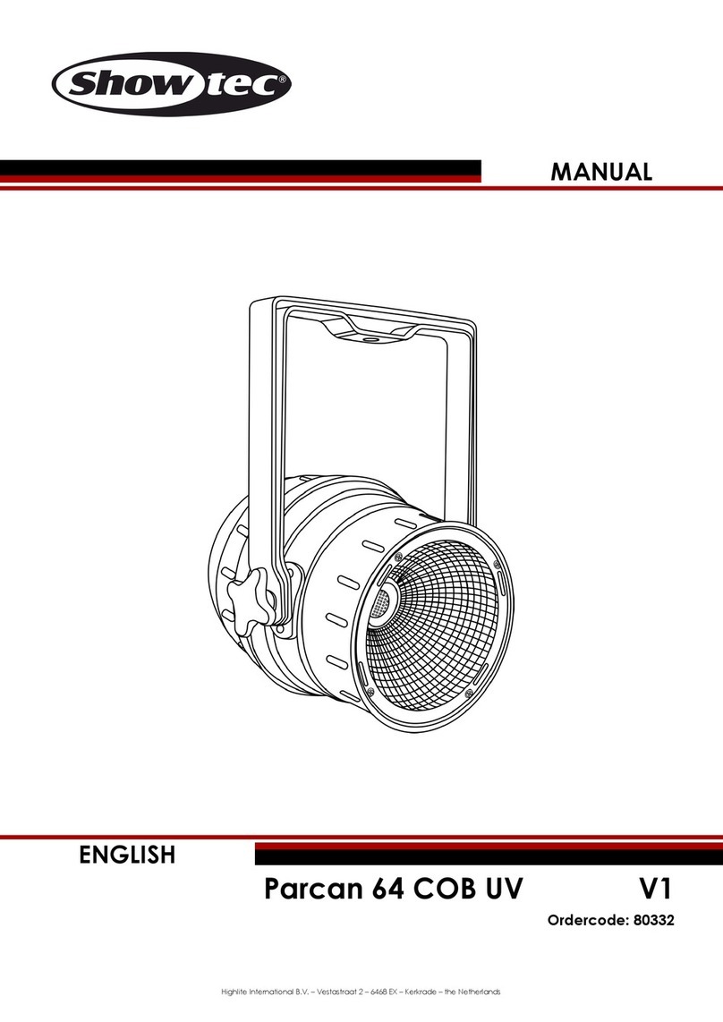 Show Tec Parcan 64 COB UV User manual