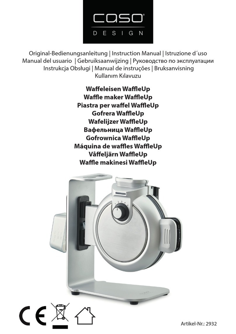 CASO DESIGN WaffleUp instruction manual