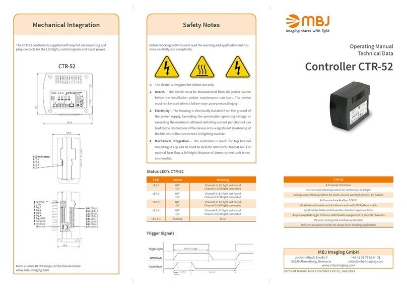 mbj CTR-52 operating manual