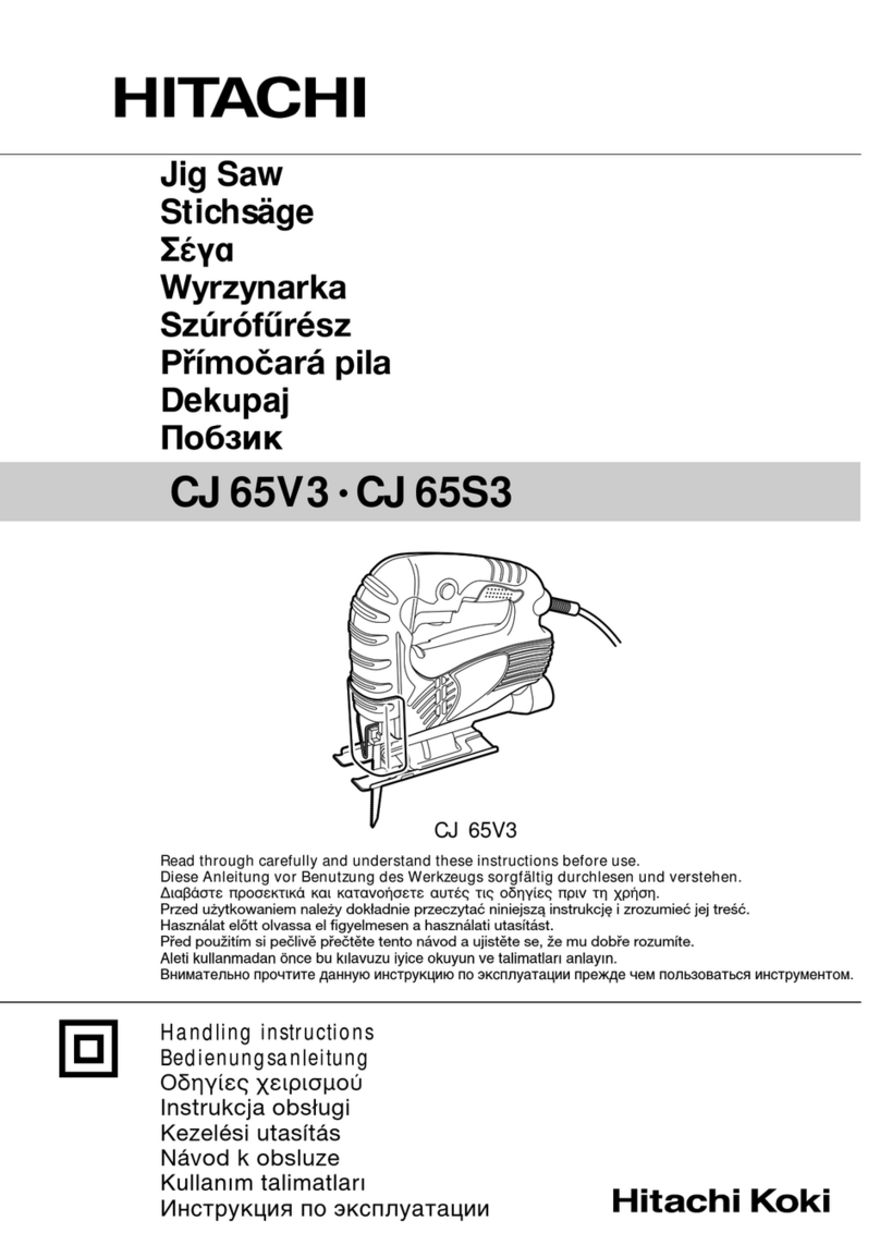 Hitachi CJ 65V3 User manual