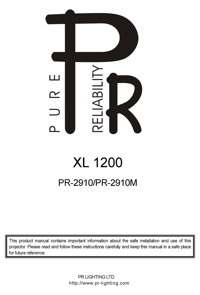 PR Lighting XL 1200 User manual PR Lighting XL 1200 User manual