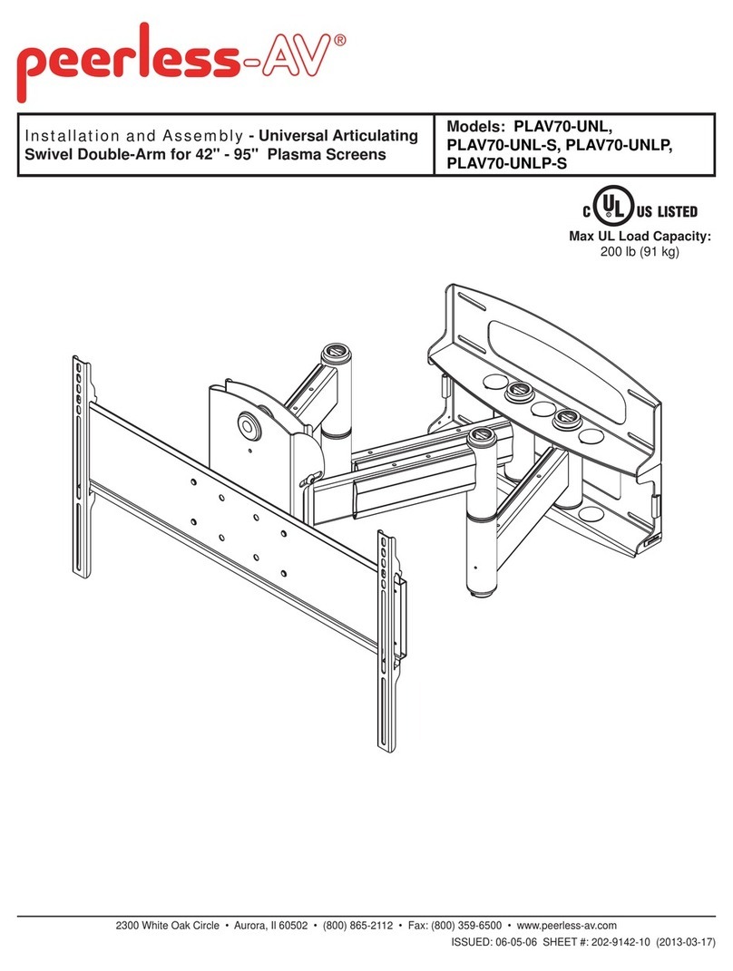 peerless-AV PLAV70-UNL-S Guide