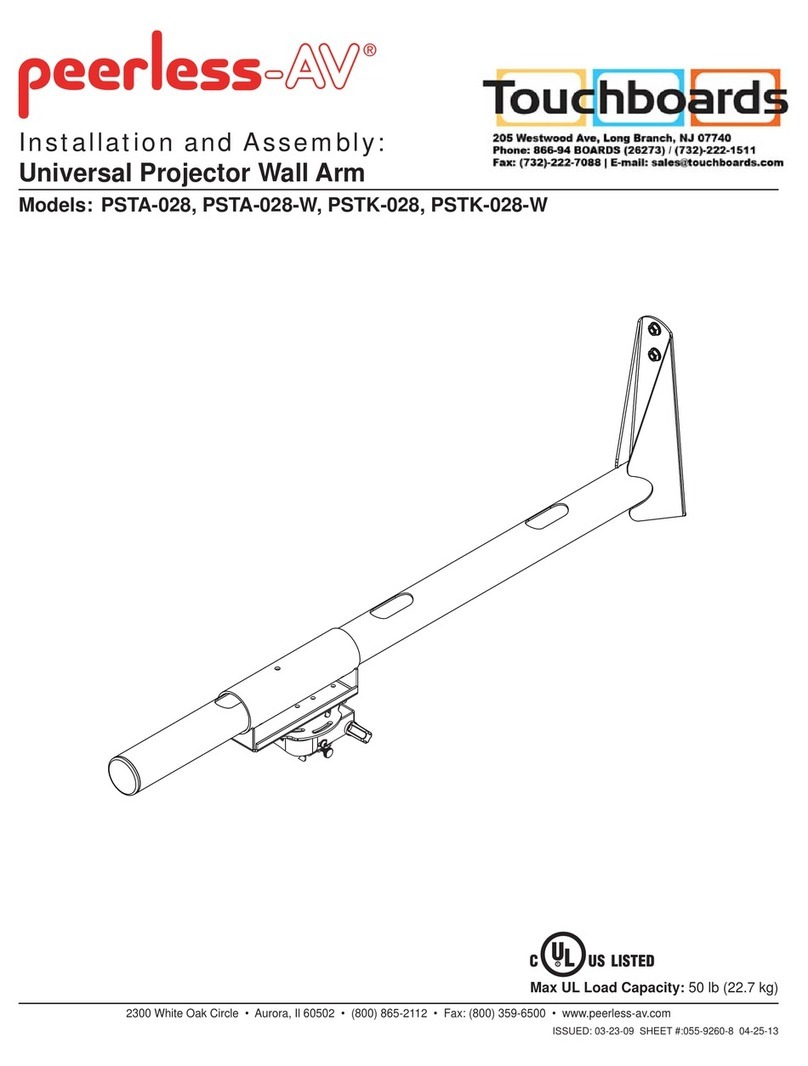peerless-AV PSTA-028-W Installation and assembly
