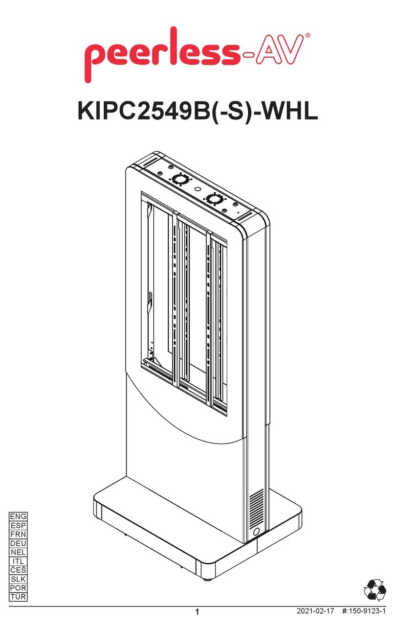 peerless-AV KIPC2549B-WHL User manual