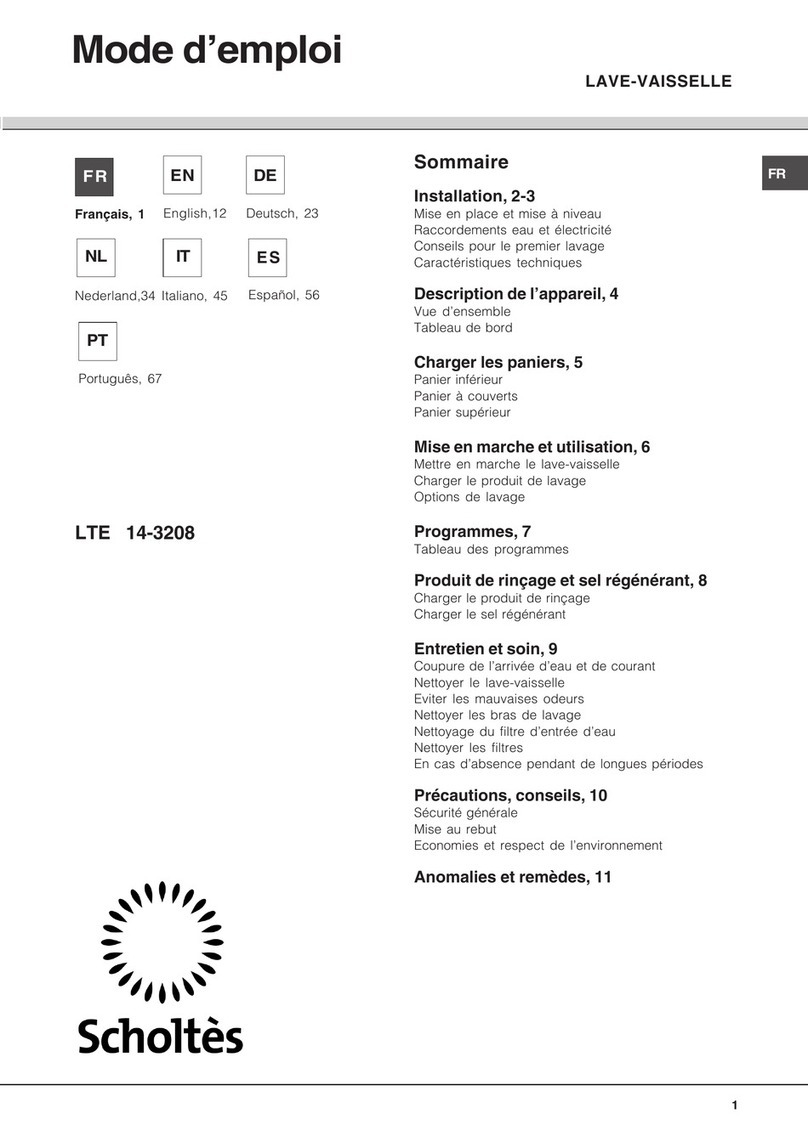 SCHOLTES LTE 14-3208 User manual