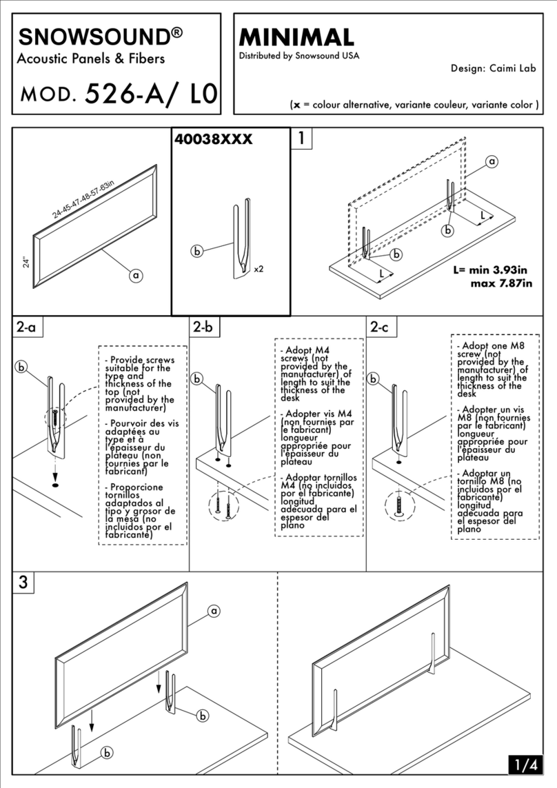 SNOWSOUND MINIMAL 526-A/L0 manual