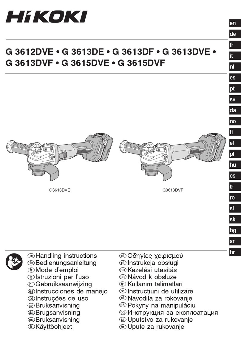 HIKOKI G 3612DVE User manual