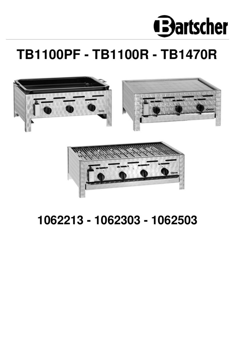 Bartscher TB1100PF instruction manual