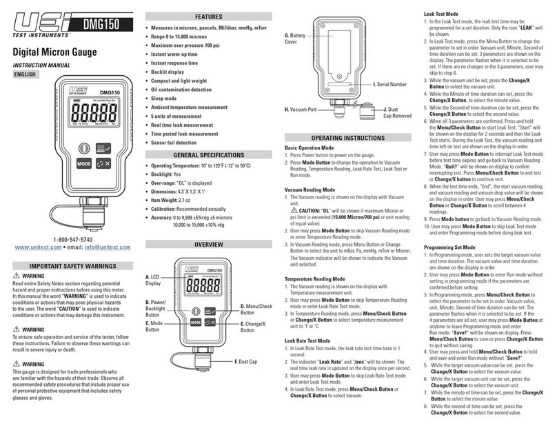 UEi UEDMG150 instruction manual