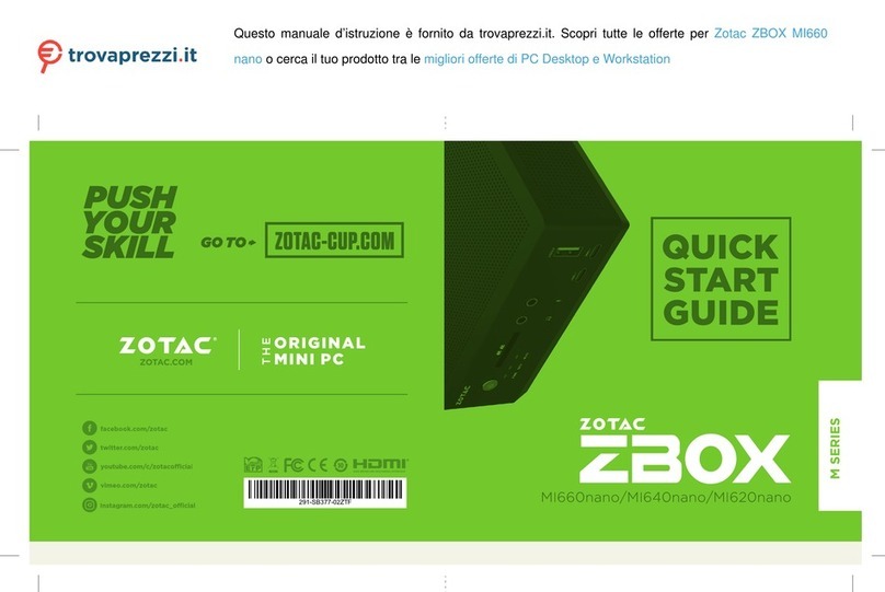 Zotac ZBOX MI660nano User manual