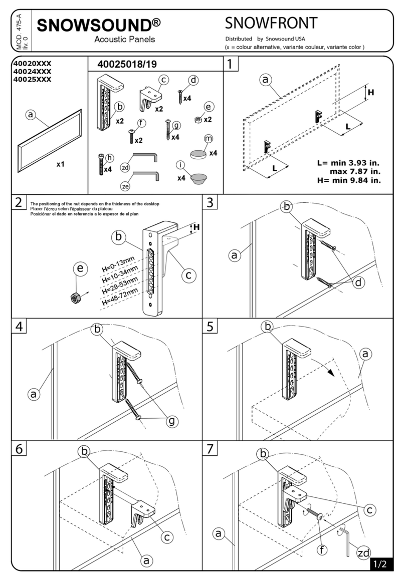 SNOWSOUND SNOWFRONT 40020 Series manual