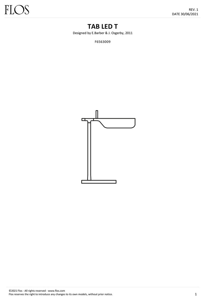FLOS TAB T LED manual