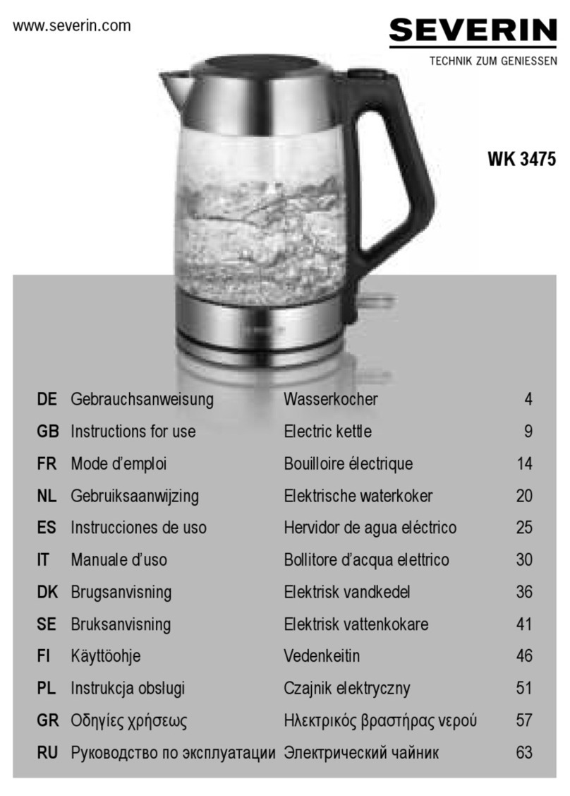 SEVERIN WK 3475 User manual SEVERIN WK 3475 User manual