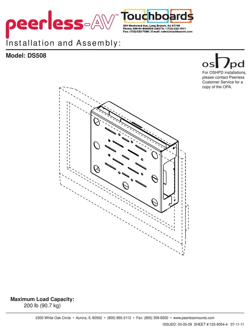 peerless-AV DS508 Installation and assembly