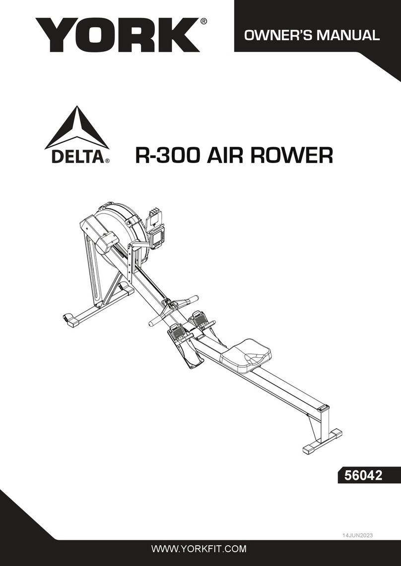 York Fitness Delta R-300 AIR ROWER owner's manual