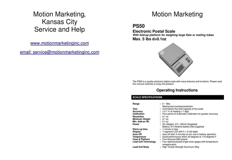 Motion Marketing PS50 User manual