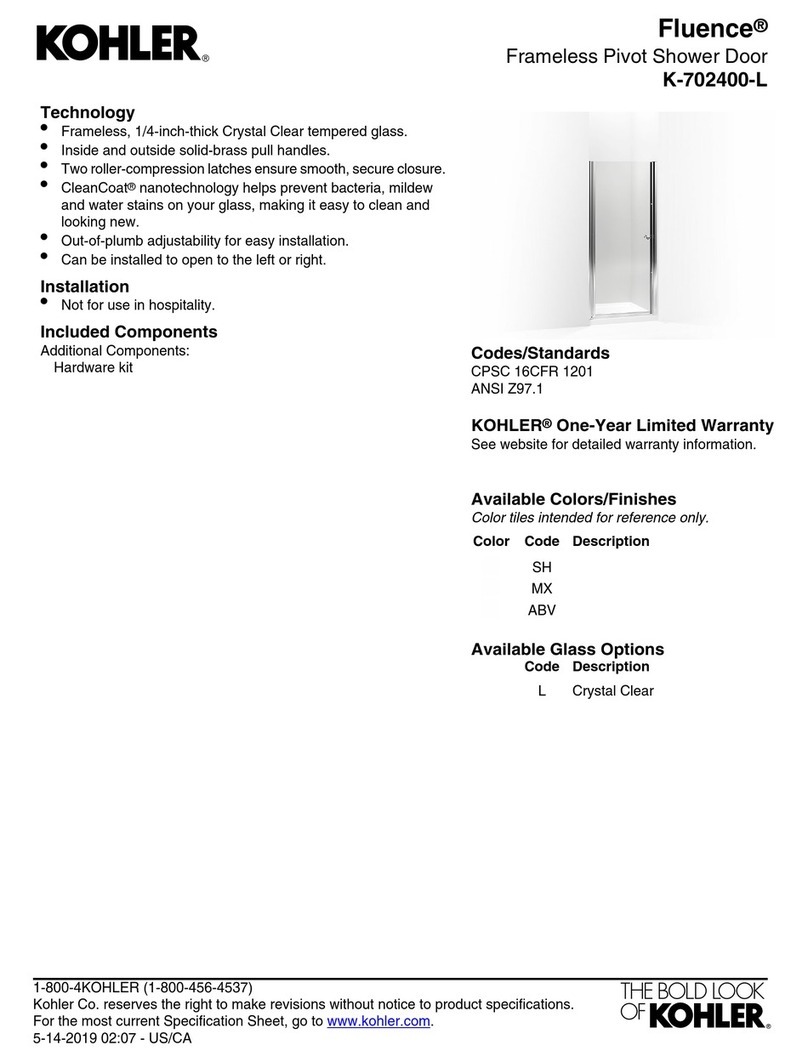 Kohler Fluence K-702400-L User manual