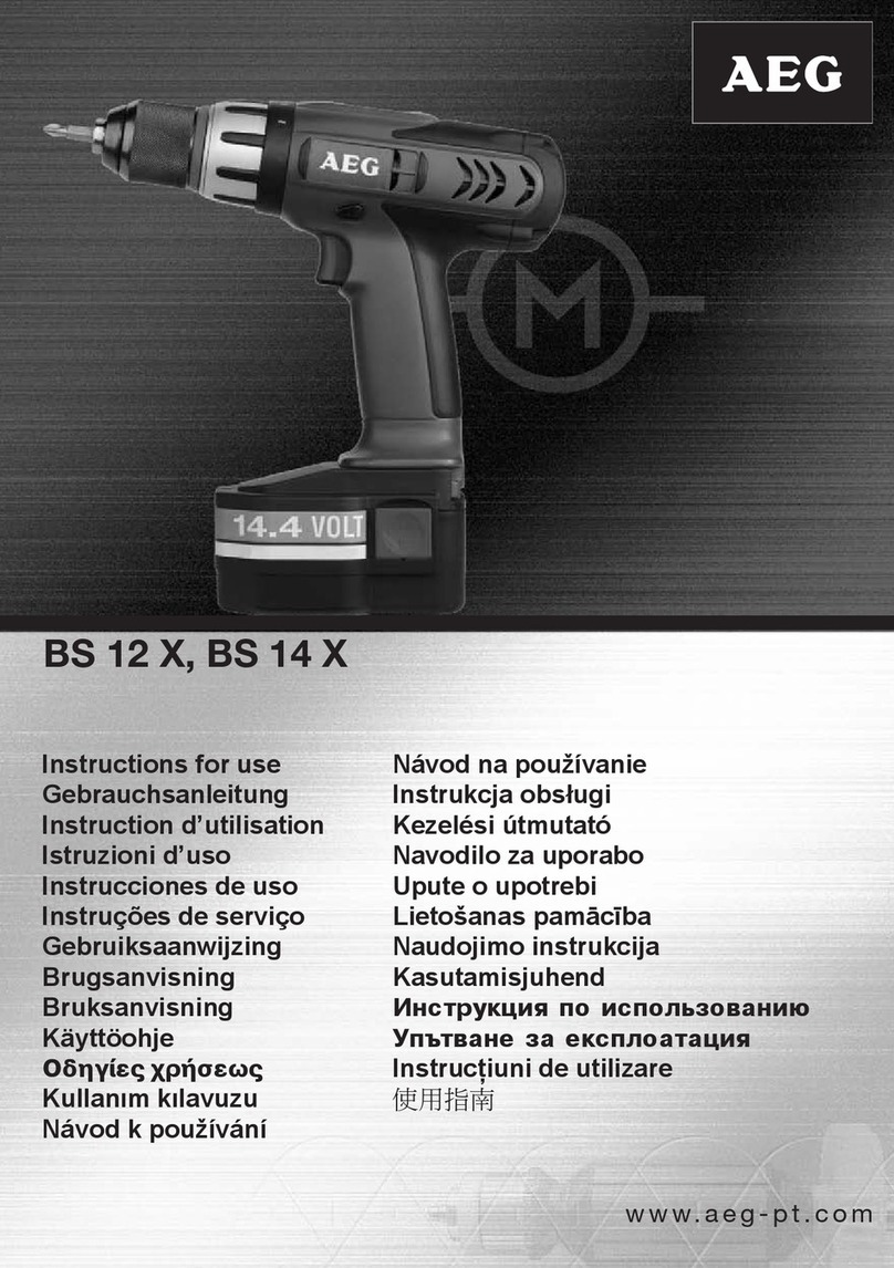AEG BS 12 X User manual