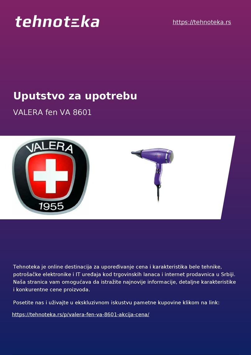 VALERA VA 8601 User manual VALERA VA 8601 User manual