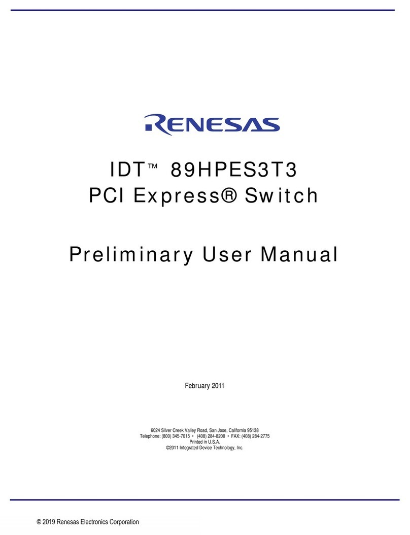 Renesas IDT 89HPES3T3 User manual