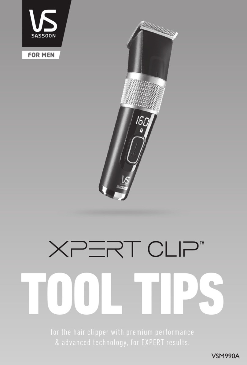 VS Sassoon XPERT CLIP VSM990A Tool Tips