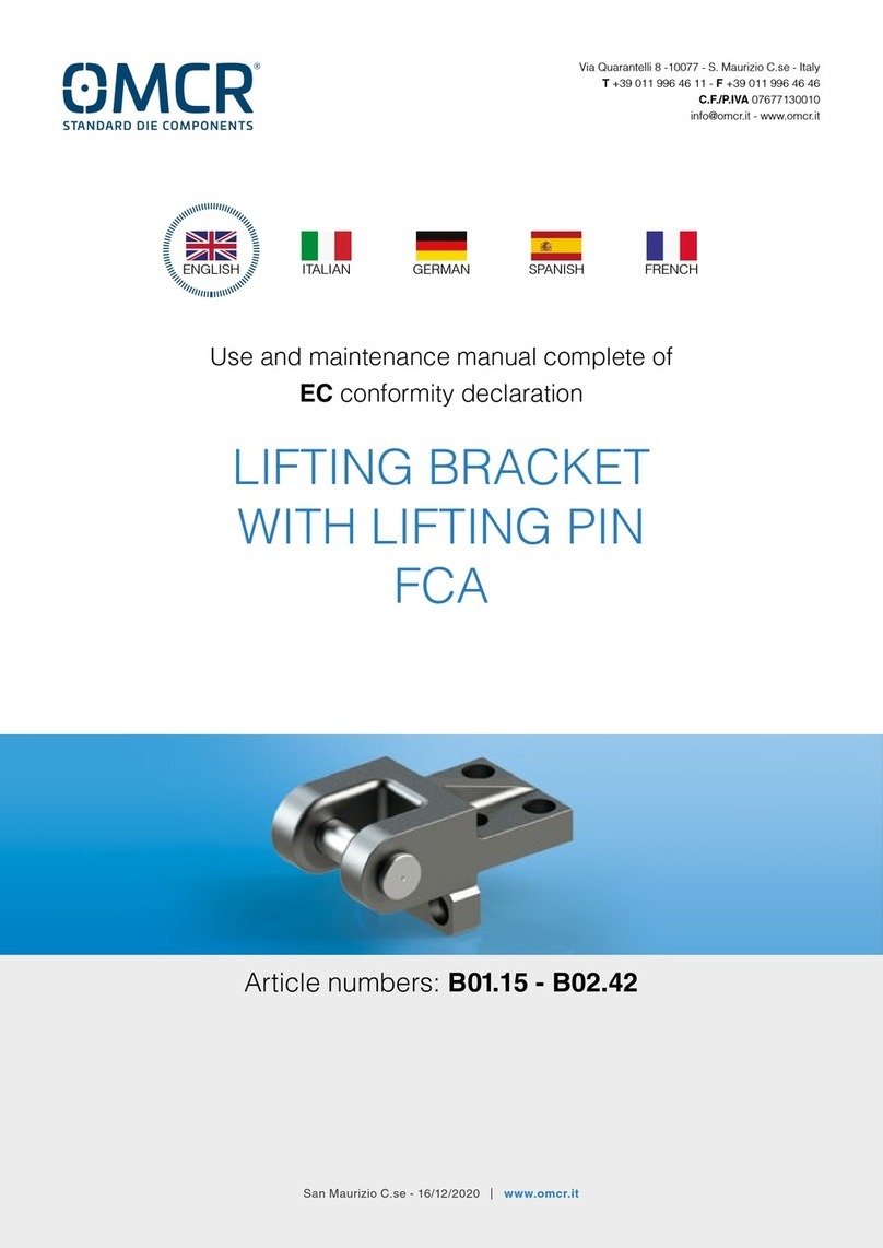 OMCR B01.15 Use and maintenance manual