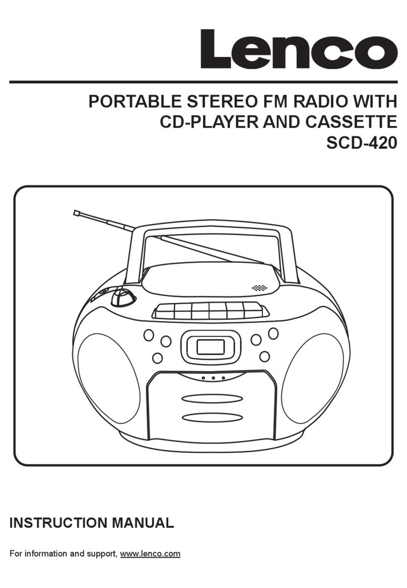 LENCO SCD-420RD instruction manual