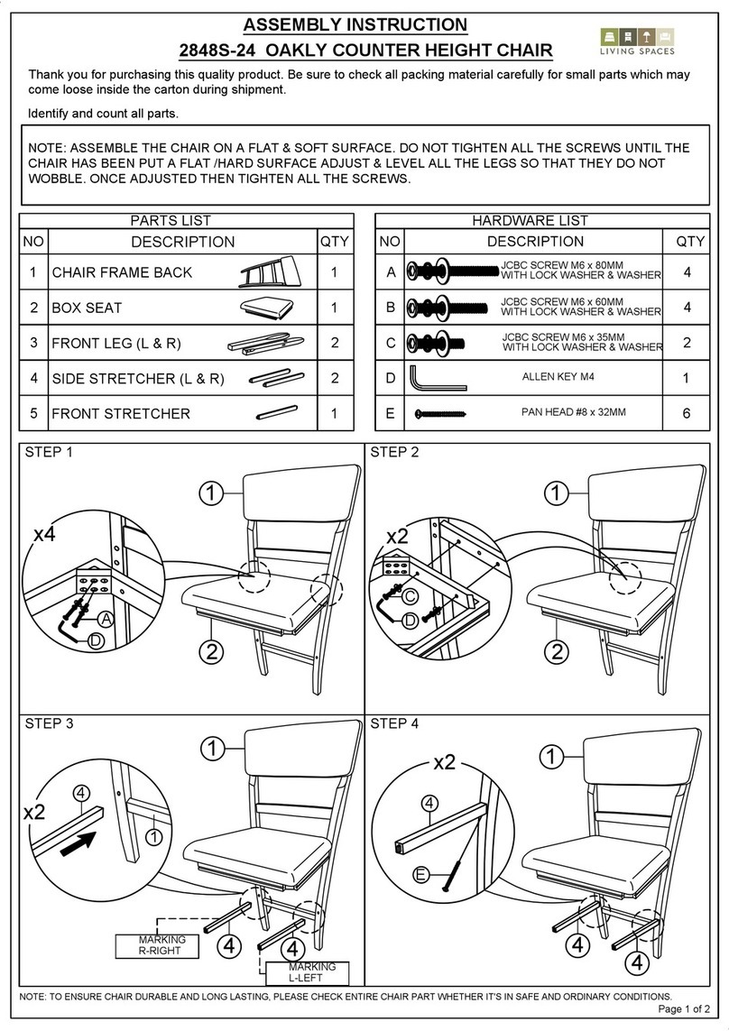Living Spaces 2848S-24 User manual