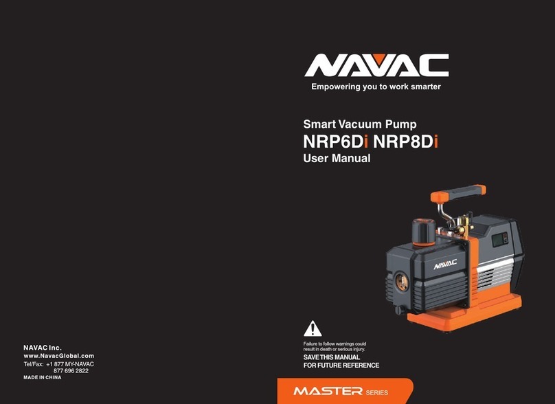 NAVAC NRP8Di user manual