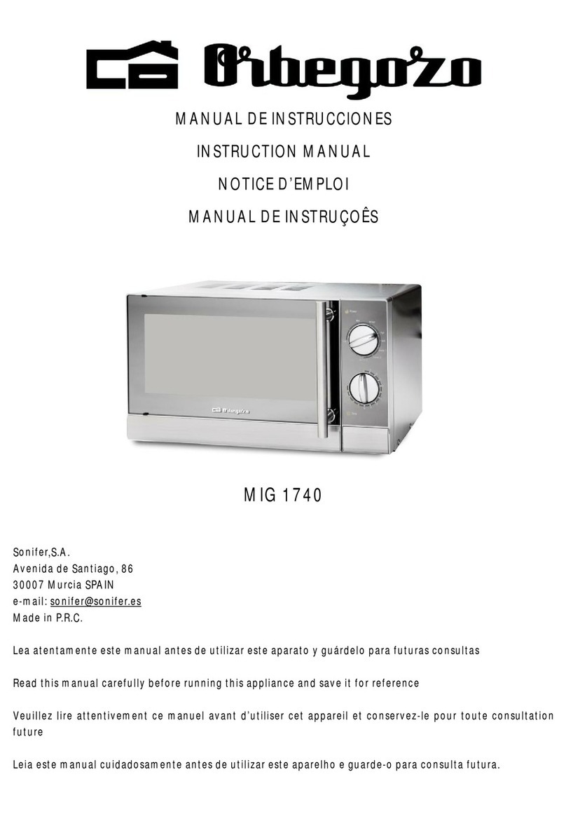 Orbegozo MIG 1740 User manual