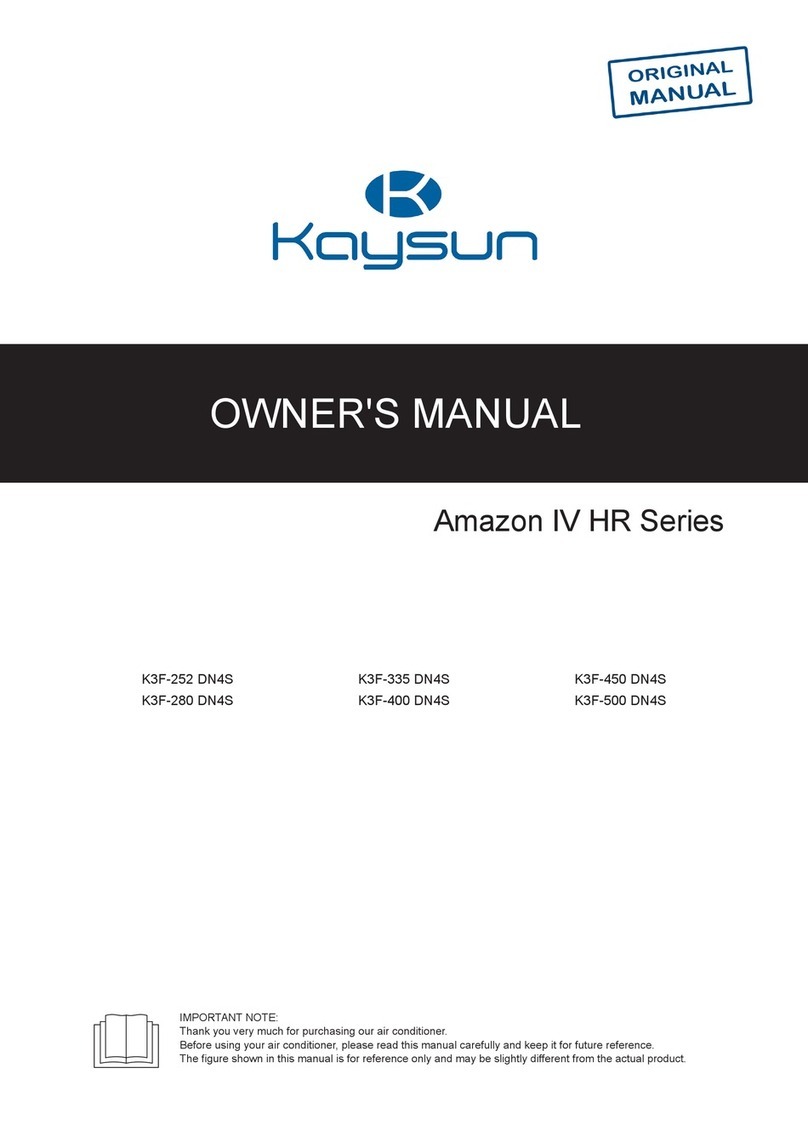 Kaysun Amazon IV HR K3F-252 DN4S User manual