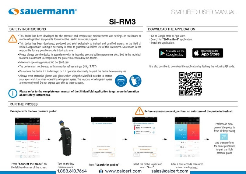 sauermann Si-RM3V User manual