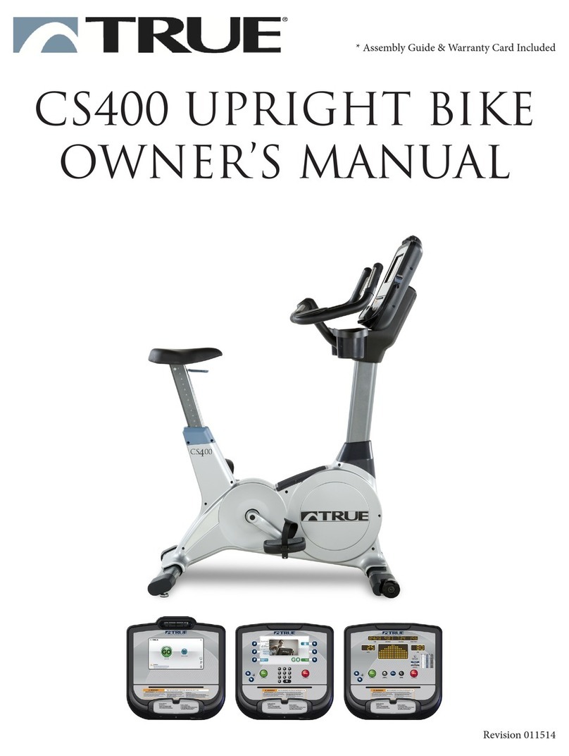 True Fitness CS400-9 owner's manual
