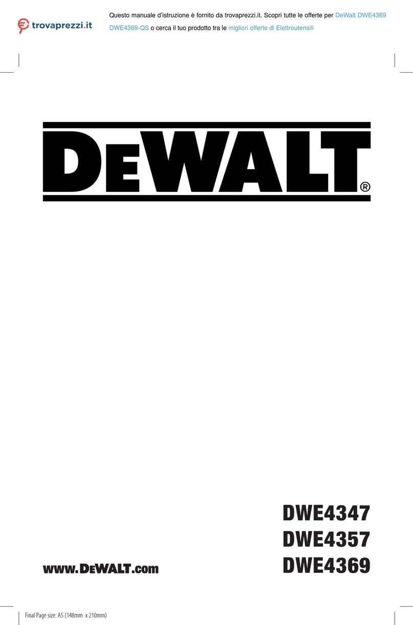 DeWalt DWE4369-QS Original instructions
